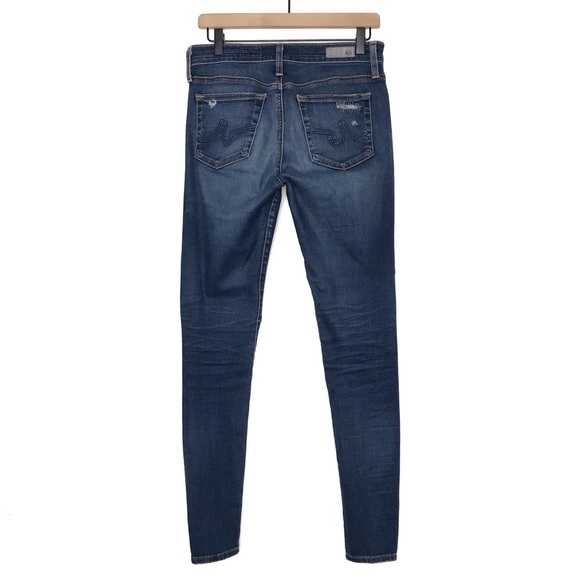 AG ADRIANO GOLDSCHMIED The Farrah Skinny Distressed Jeans 28R - Picture 2 of 11